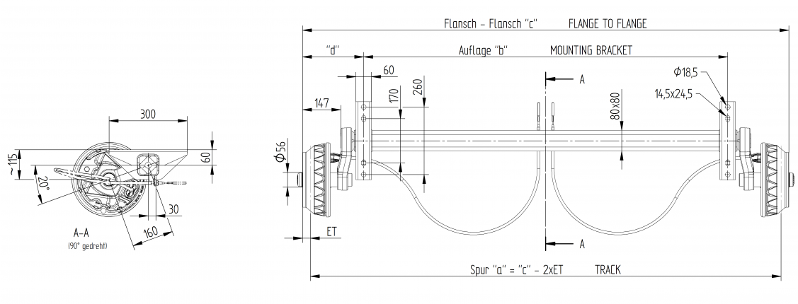 Axle "braked" - B308289992 - Axles braked