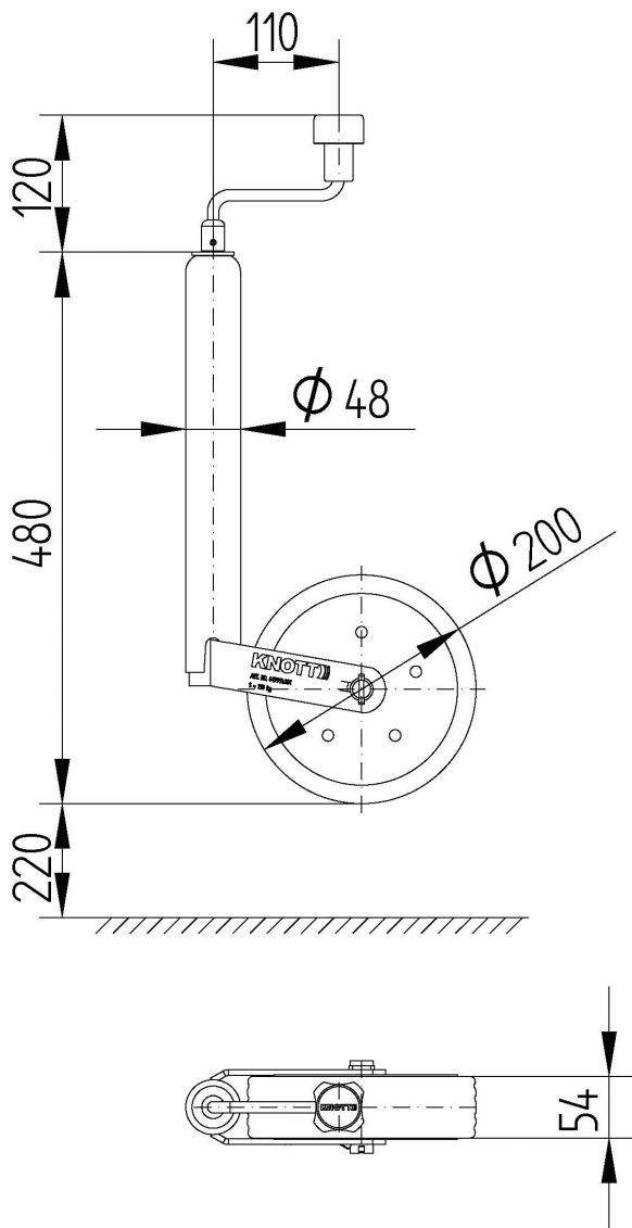 サポートホイール TK48 - 419913.001 - サポートホイール