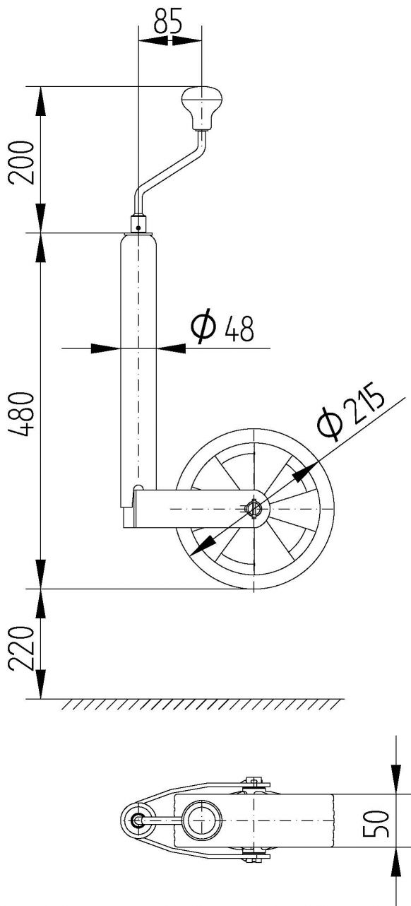 サポートホイール TK48 - 400271.001 - サポートホイール