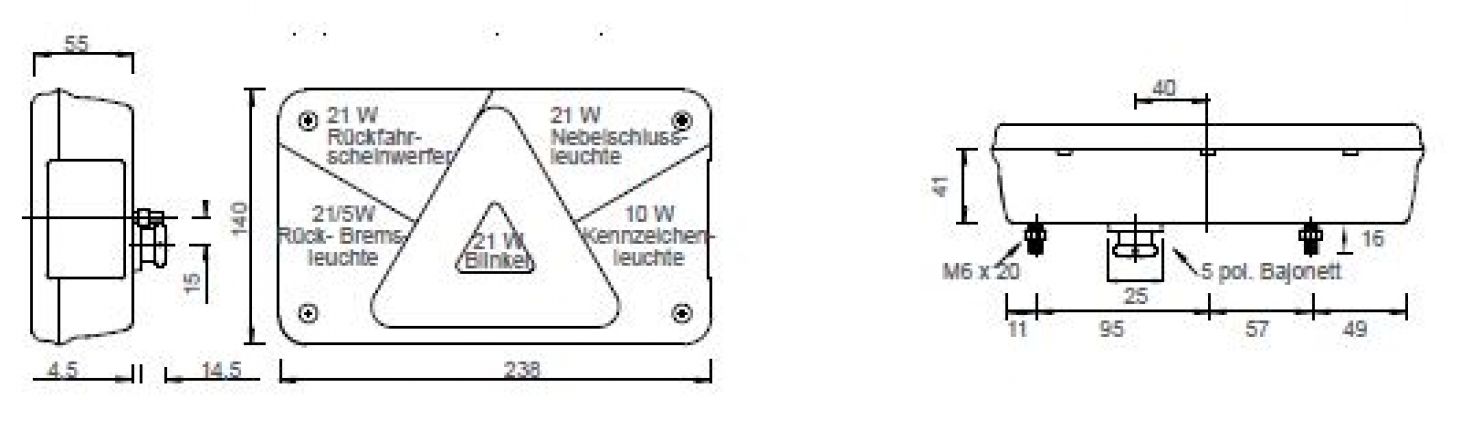 Multipoint 5 - 411510.002 - コンビネーションリアランプ