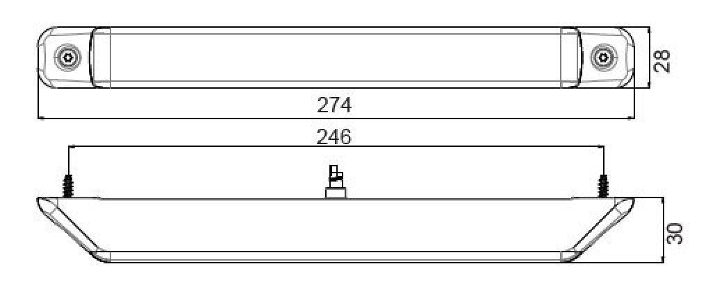 Linepoint 2 LED 12V/24V - 417195.001 - リアランプ