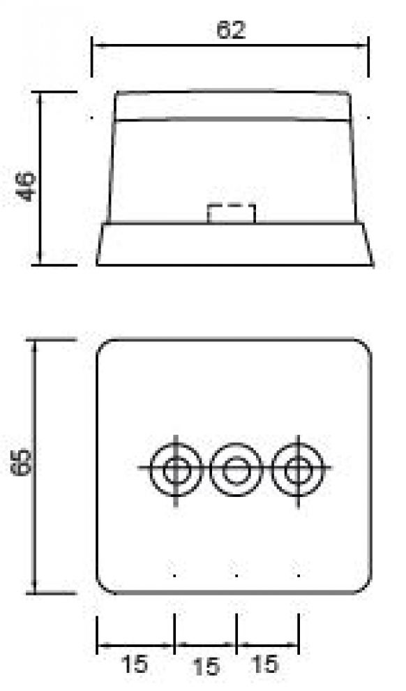 Aspöck フロントポジションランプ - Squarepoint - 401474.001 - ポジションランプ