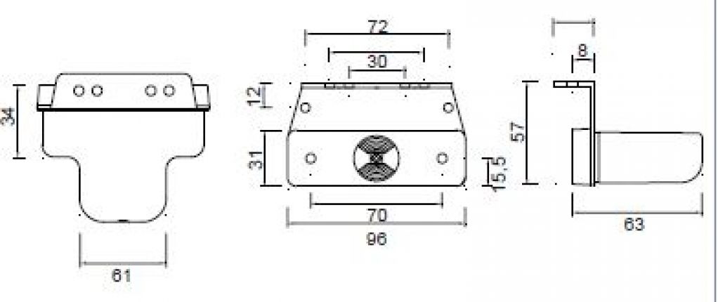 フラットポイント1 LED - 404784.001 - サイドマーカーライト