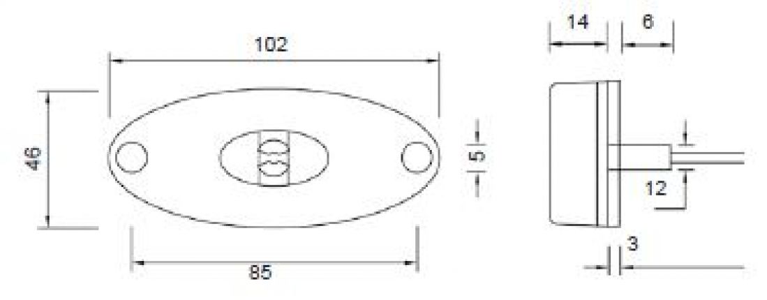フラットポイント2 LED - 408152.001 - ポジションライト