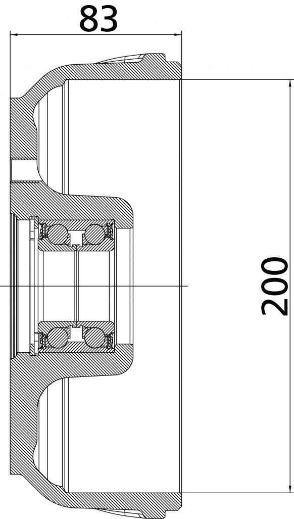 ブレーキハブ 200 - 401463B002 - ブレーキハブ