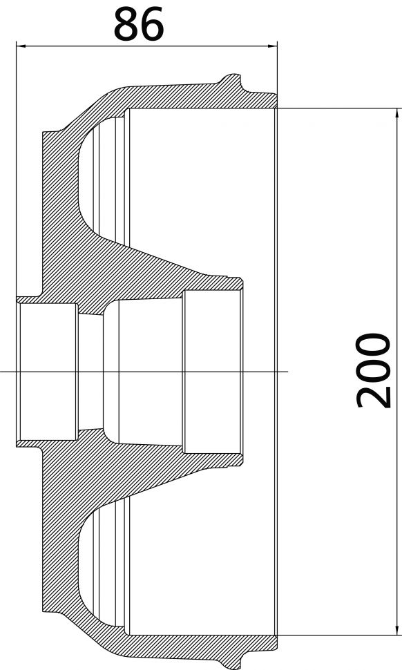 ブレーキハブ 200 - 21225-1B02 - ブレーキハブ