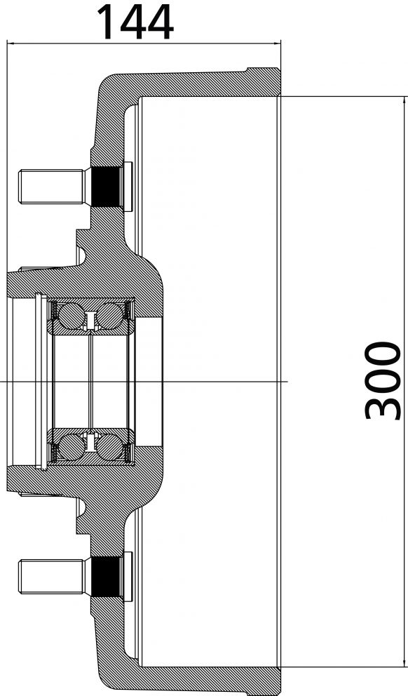 ブレーキハブ 300 - 25759P02 - ブレーキハブ