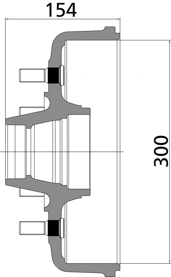 ブレーキハブ 300 - 403964P002 - ブレーキハブ