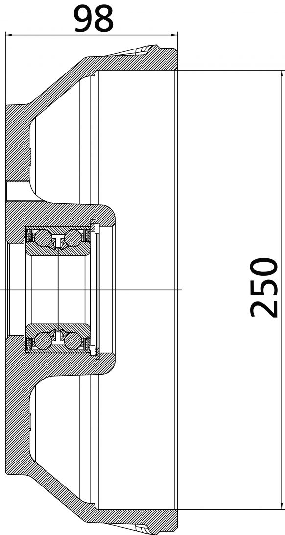 ブレーキハブ 250 - 25655C02 - ブレーキハブ
