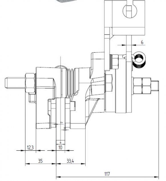 機械式スライドキャリパーブレーキ - 106770.02 - 工業用ブレーキ