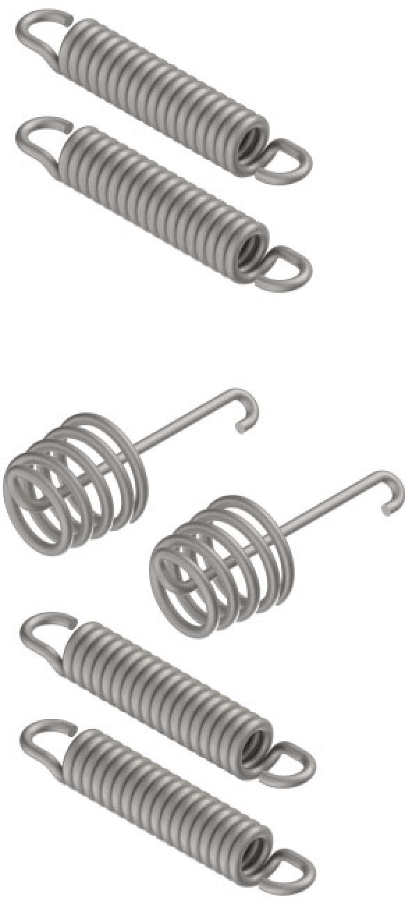 スプリングセット - 400723.001 - ブレーキシューセット