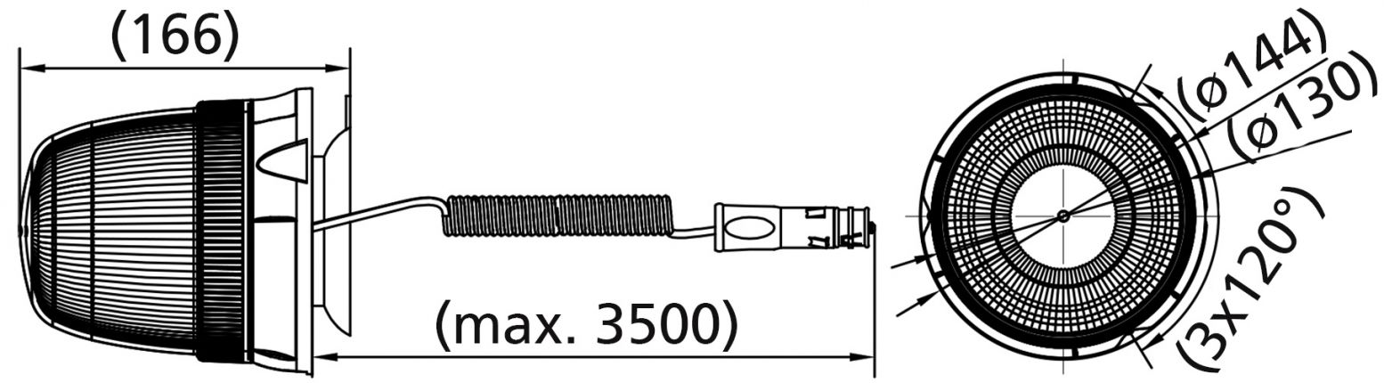 High rotating beacon - 421460.001 - Rotating beacons
