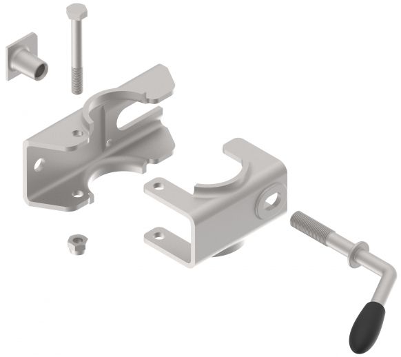 サポートホイールホルダー - 溶接用ベースプレート（生） - 420078.001 - サポートホイールホルダー