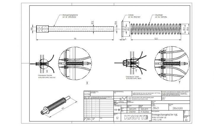 ブレーキリンケージホルダー - 210431.001 - トランスミッションデバイス