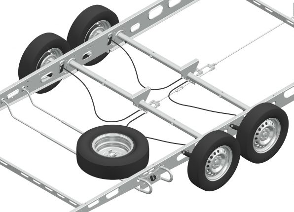 キャラバン用スペアホイールホルダー - 421241.001 - ホイール/タイヤ/リム用アクセサリー