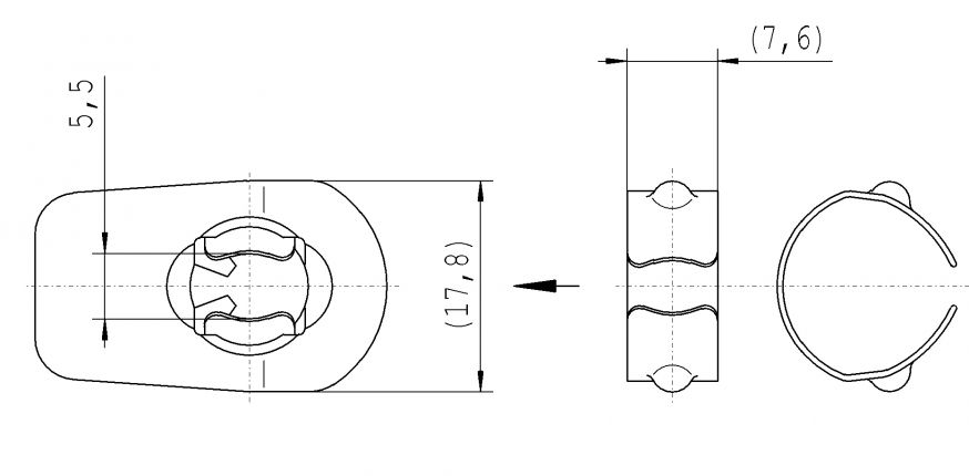 ボールソケット - 416900.001 - ガススプリング用アクセサリー