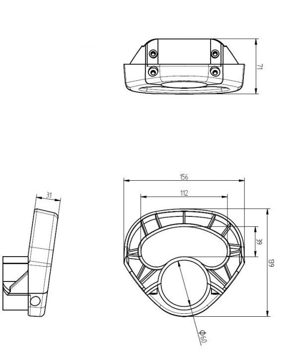 サポートホイール用操作ハンドル - 414005.001 - ハンドル
