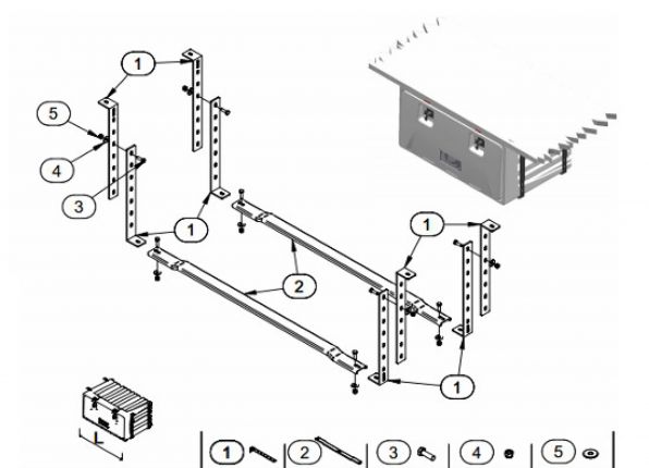 マウントキット - 411996.004 - ストレージボックス