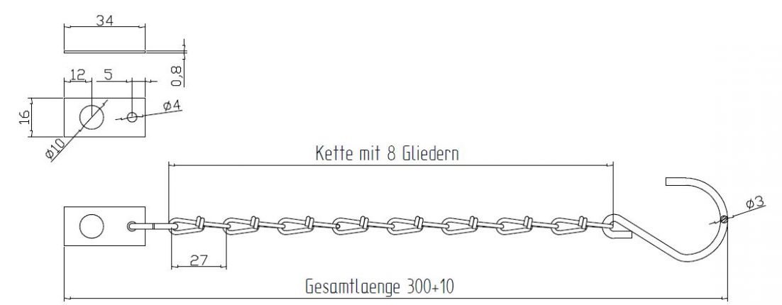 セーフティチェーン - 405841.001 - ファスナー