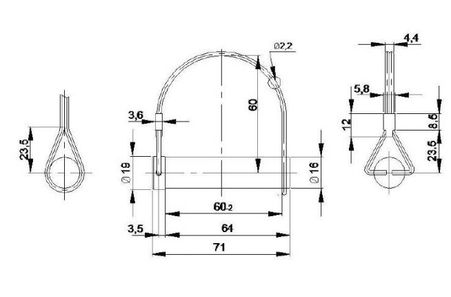 ヒンジピン - 404275.001 - ヒンジ