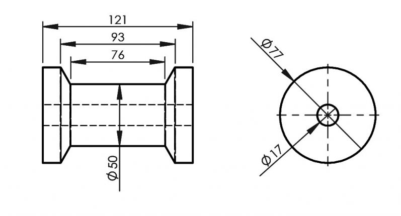 キールローラー - 402809.002 - ボートトレーラー