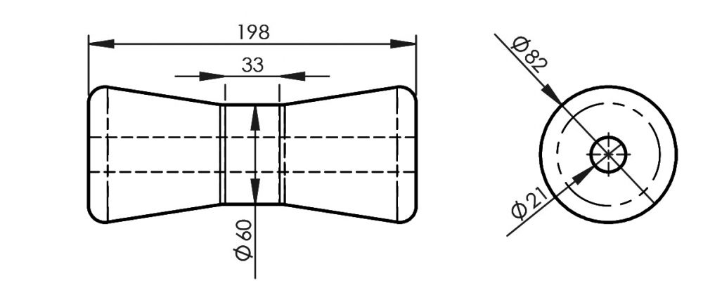 キールローラー - 402809.003 - ボートトレーラー