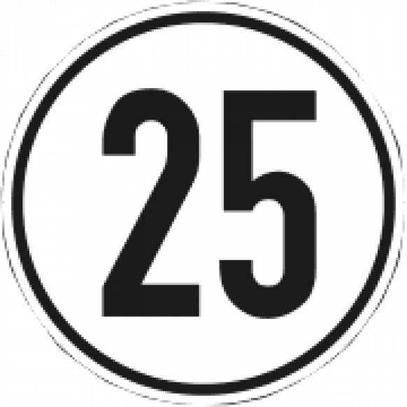 スピード標識 - 410127.025 - 標識