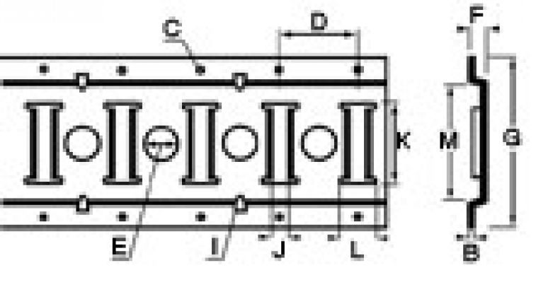 Slotted hole anchor channel - 416942.001 - 固定用アンカー