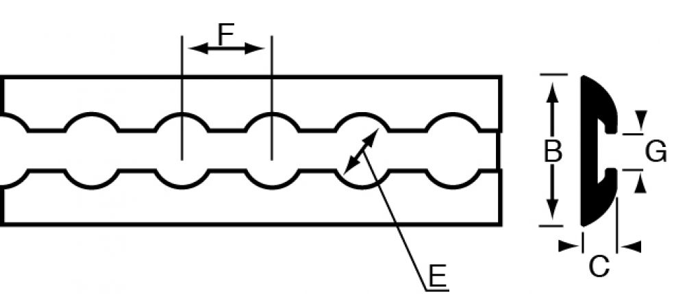 エアライン・アンカー・レール - 416944.001 - 取り付けアンカー