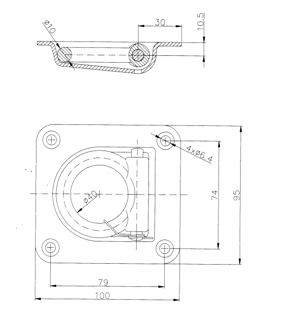 ラッシングショルダー - 401706.001 - ファスニングアンカー