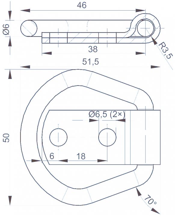 ラッシングリング＋ラグ - 6S5702.001 - ファスニングアンカー