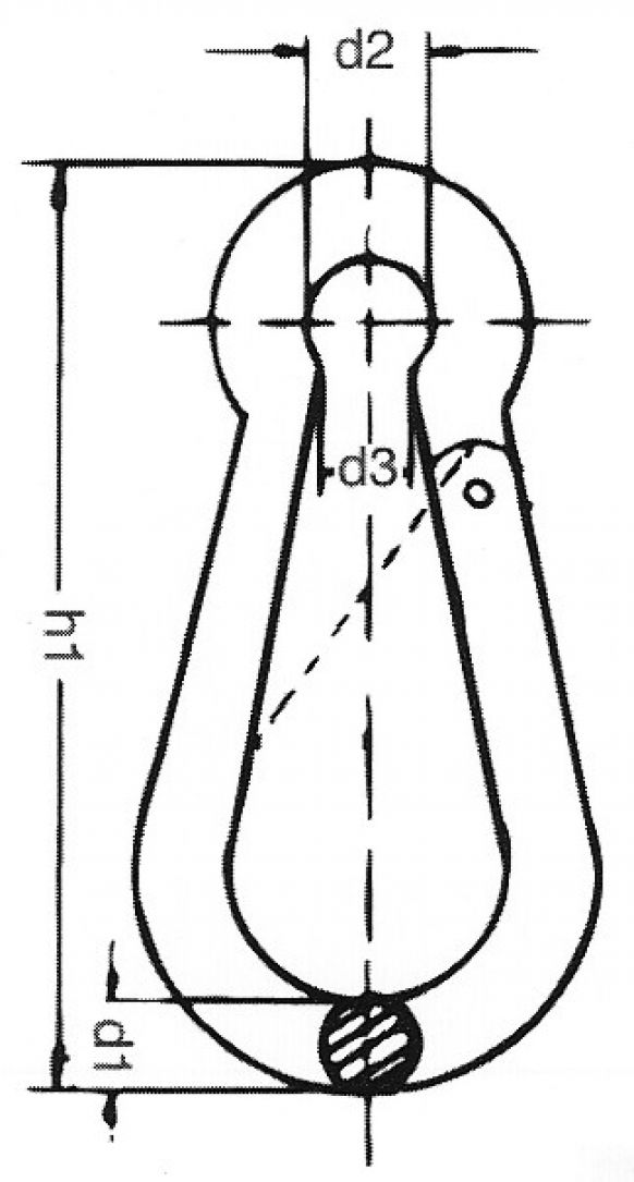 スナップフック - 406687.001 - ウインチアクセサリ