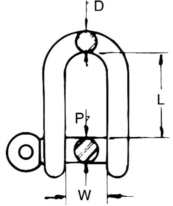 シャックル - 406691.001 - ウィンチ用アクセサリー