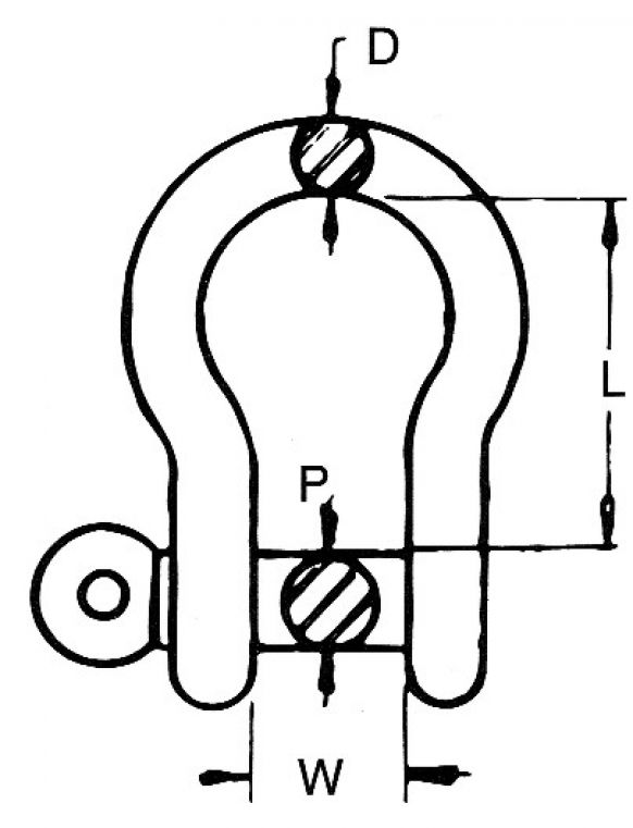 シャックル - 412960.001 - ウィンチアクセサリー