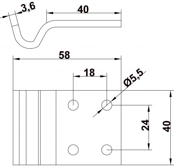 カウンターホルダー - 413461.001 - ロック