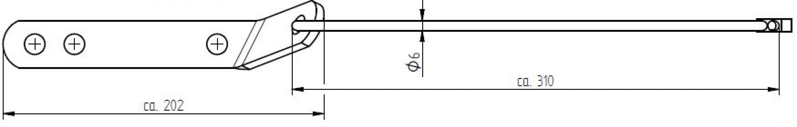 シャックル付きアレスティングケーブル