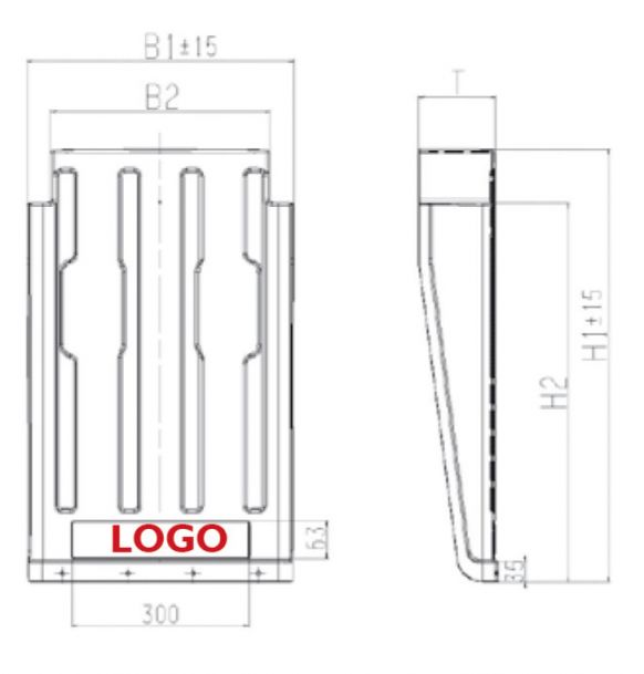 トラック用フェンダーエプロンSG
