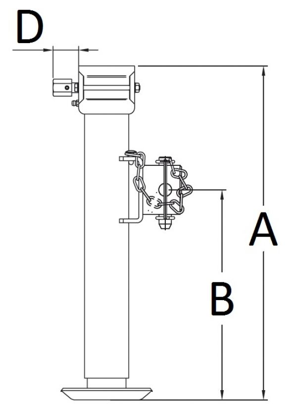 折りたたみ式サポートレッグ - 402614.001 - サポートレッグ