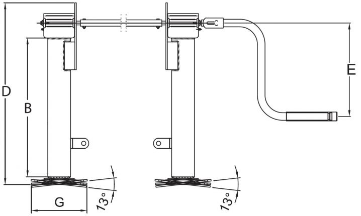 サポーティングデバイス DG2800 - 403527.001 - サポーティングフット