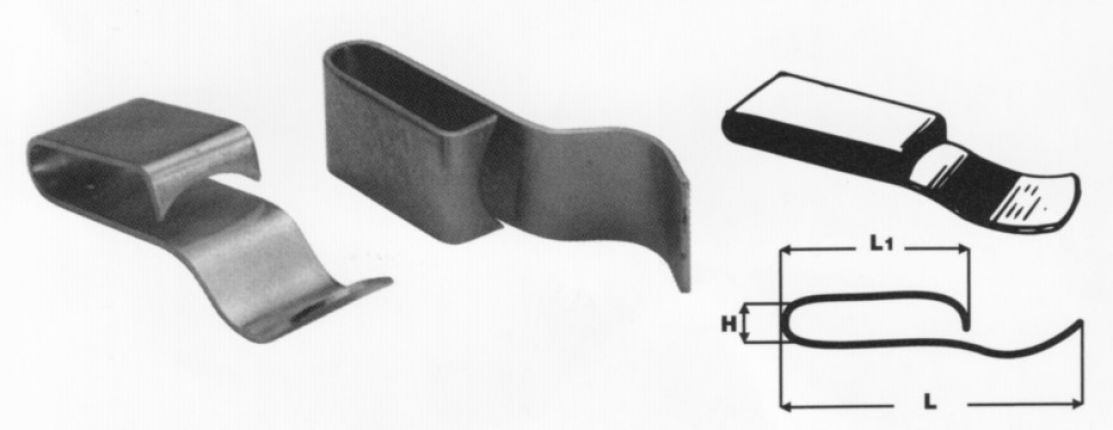 キャラバンケーブルクランプ、亜鉛メッキスチール - 413047.001 - ケーブルアクセサリ