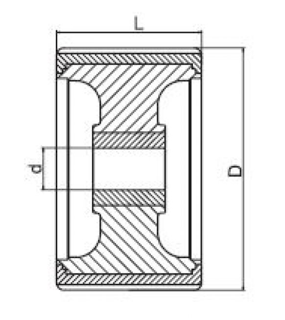 Sliprolle 5" - 6X1067.020 - ボートトレーラー