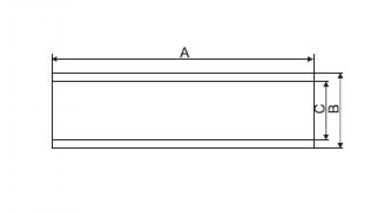 キールサポート 2,5" x12" - 6X1065.011 - ボートトレーラー