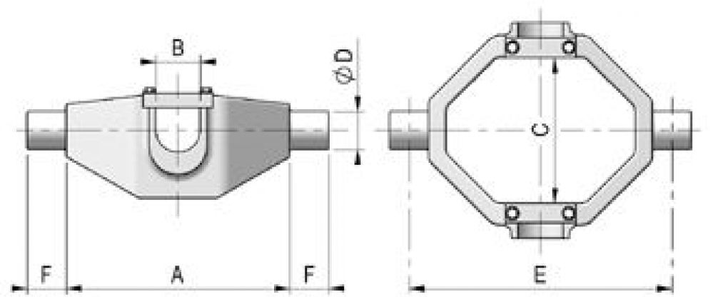 カルダンリング - 415893.001 - テレスコピックシリンダー用アクセサリー
