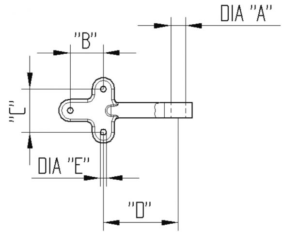 シングルアイレット - 405853.001 - ファスナー