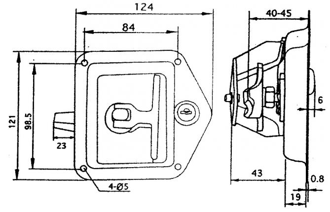 ケースロック - 408060.001 - 錠前/アクセサリー