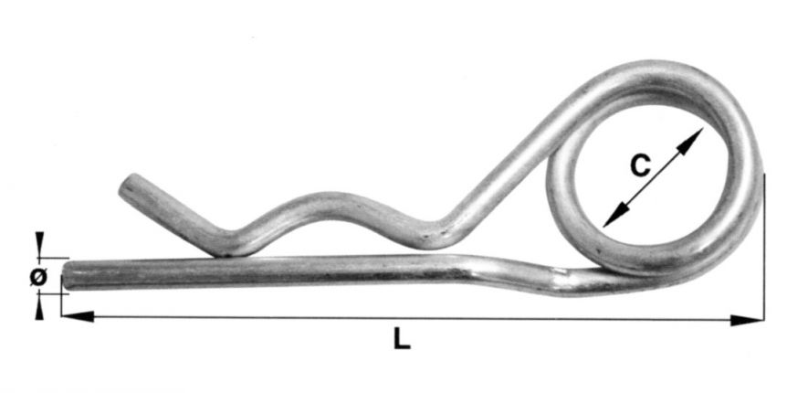 Spring cotter pin - 407809.002 - Linch pin / Spring cotter pin