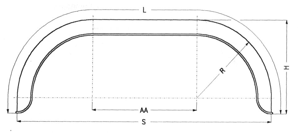 マッドガード、2軸、丸型 - 400347.001 - マッドガード